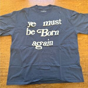 Cactus Plant Flea Market Blue 'Ye Must Be Born Again' Tee XL